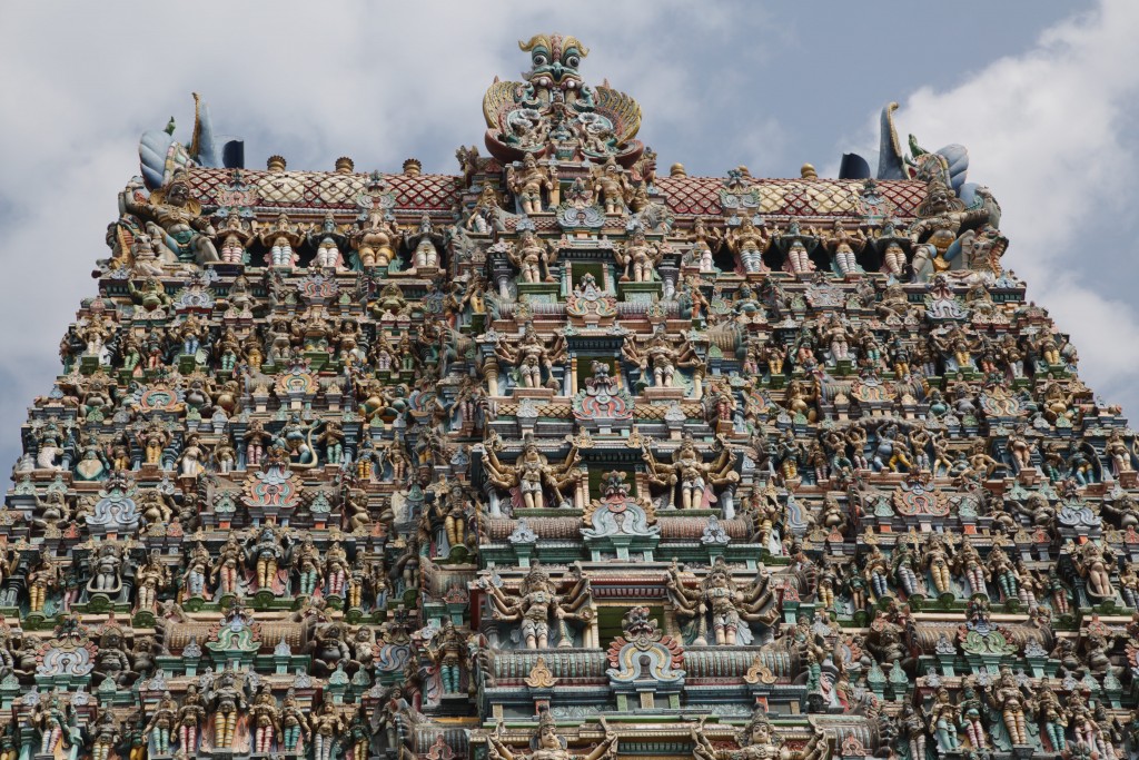 One of the MeenakshimTemple's four towers