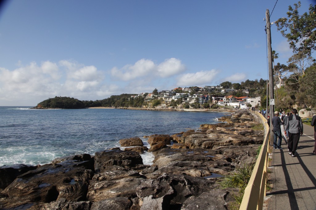 The walk along the water in Manly